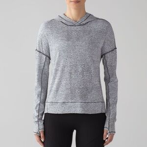 Lululemon Squad Goals Hoodie Sheer Luon Pebble Jacquard V1 Size 6